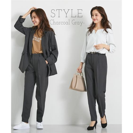 レディーススーツ　４０（９号相当）パンツスーツ　ダブルブレスト♥ ニッセン スーツ レディース パンツスーツ 洗える ダブル