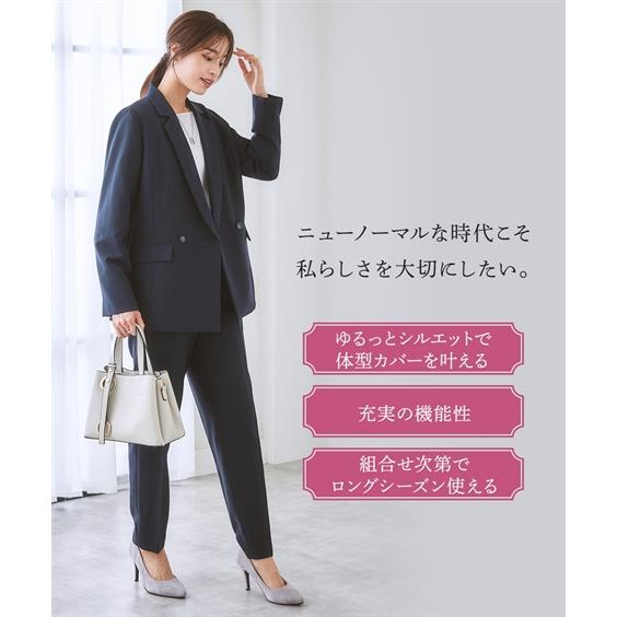 ニッセン スーツ パンツ 大きいサイズ レディース ダブル