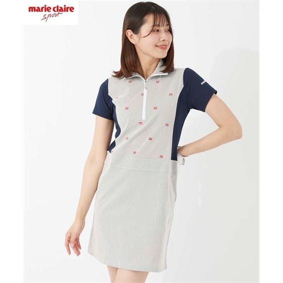 ワンピース 大きいサイズ レディース Marie Claire Sport 712 407 コードレーン とび柄 刺しゅう 4l 5l 6l ニッセン Nissen Zzy4322b0445 ニッセン Yahoo 店 通販 Yahoo ショッピング