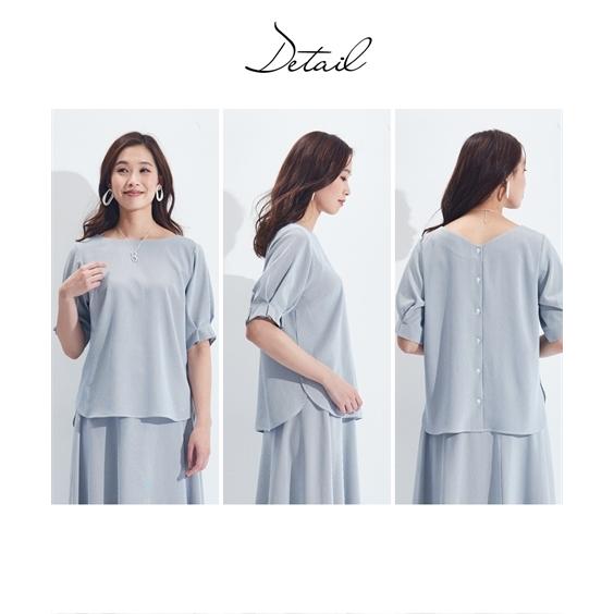 ブラウス 大きいサイズ レディース 吸汗速乾 ストレッチ セットアップ対応 上下別売 夏 4L/5L/6L ニッセン nissen ニッセン（nissen） ブラウス 大きいサイズ レディース 吸汗速乾