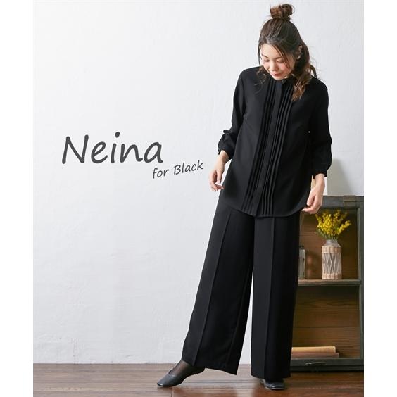 販促品販売中 喪服 スーツ パンツ レディース 礼服 Neina 日本製洗える防しわピンタック デザイン ブラウス ワイド セットアップ 有 S M L ニッセン Nissen ネット店舗 Ssl Daikyogo Or Jp