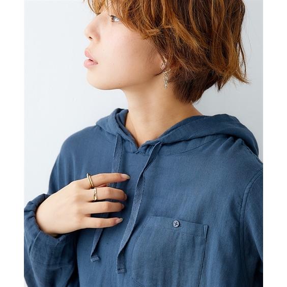 パーカー レディース 綿100 ダブルガーゼ シャツ S M L Ll ニッセン Nissen Zzy4322b2524 ニッセン Yahoo 店 通販 Yahoo ショッピング