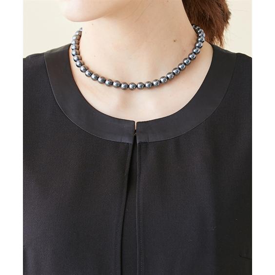 スーツ トールサイズ レディース 喪服 礼服 洗える ロング 重ね着風 ブラウス ＋ パンツ 接触冷感 防しわ 夏 LL/3L ニッセン nissenの画像