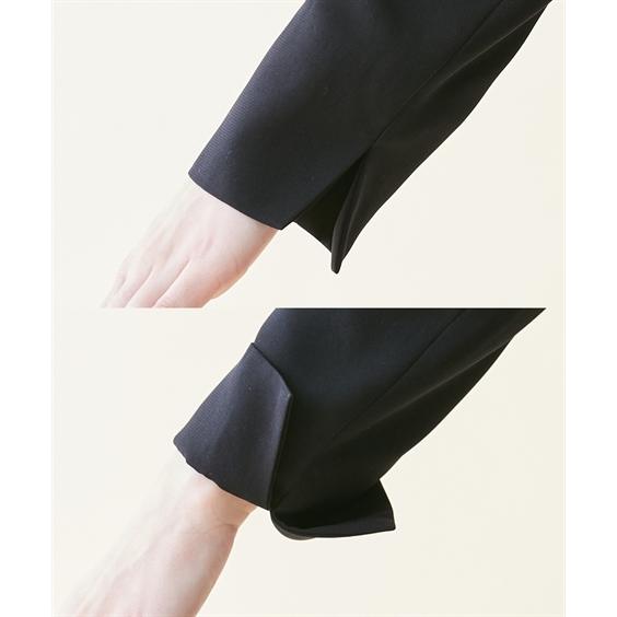 アンサンブル トールサイズ レディース 喪服 礼服 洗える ノーカラー ジャケット ＋ 七分袖 ロング ワンピース 防しわ M/L ニッセン nissenの画像