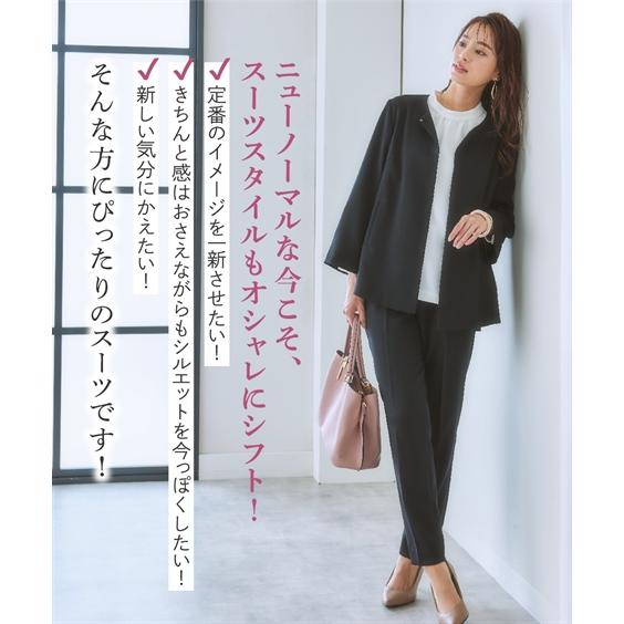 ニッセン（nissen） スーツ パンツ レディース ドビー素材