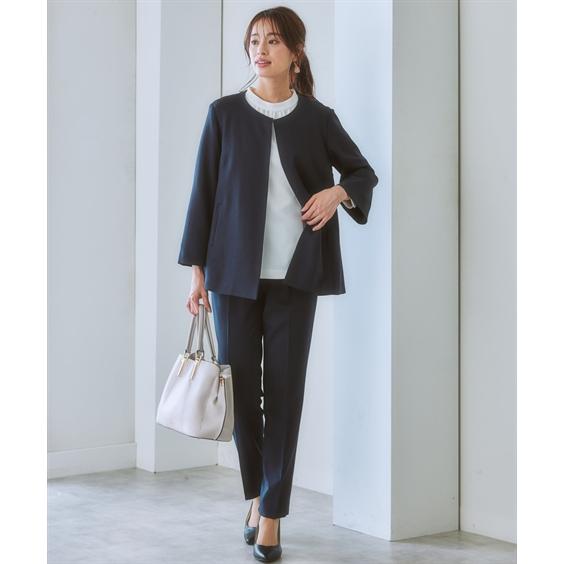 ニッセン スーツ パンツ 大きいサイズ レディース ドビー素材 ニッセン スーツ パンツ 大きいサイズ レディース ドビー素材