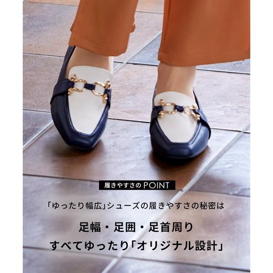 ニッセン 靴 大きいサイズ レディース ゆったり幅広 デザイン ビット