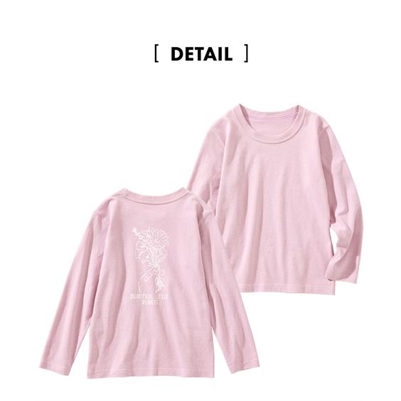 Tシャツ カットソー キッズ 男の子 綿100％ バック プリント 長袖 女の子 子供服 ジュニア服 身長100/110/120/130cm ニッセン nissen｜nissenzai｜12