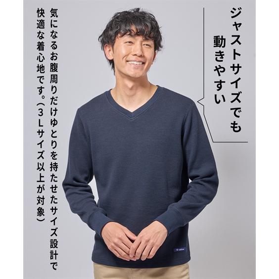 ニッセン Tシャツ カットソー メンズ ヘビーウェイトワッフル V ニッセン Tシャツ カットソー メンズ ヘビーウェイトワッフル V