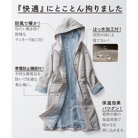 ニッセン（nissen） コート レディース 蓄熱サーモプラスキルティング