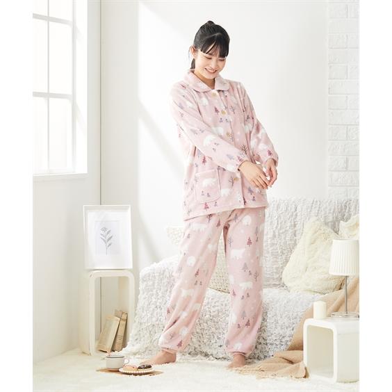 ニッセン パジャマ 上下セット レディース ふわぬくフランネル ニッセン パジャマ 上下セット レディース ふわぬくフランネル