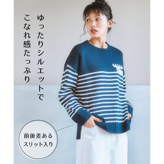 ニッセン（nissen） ニット セーター レディース moz モズ ボーダー 冬
