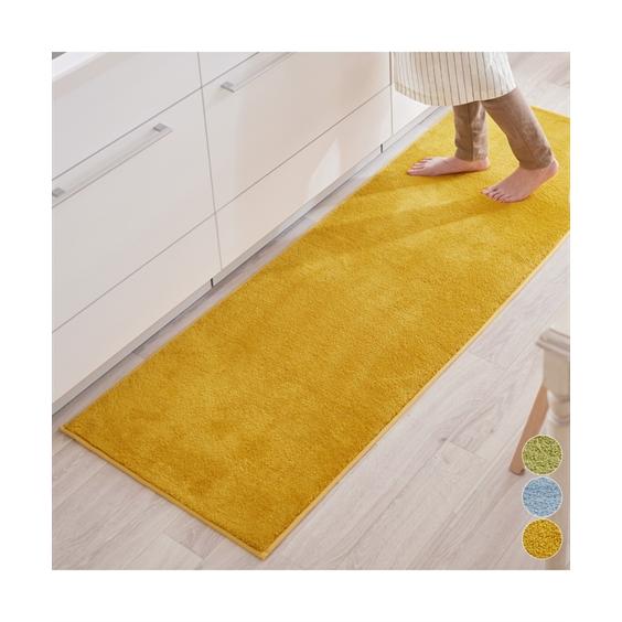 キッチン マット 癒しのふかふかふんわりマイクロシャギー 約 45×90cm ニッセン nissen（Yahoo!・ニッセン Yahoo!店）