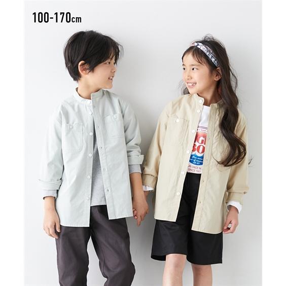 ニッセン（nissen） キッズ スタンド カラー ロング シャツ 男の子