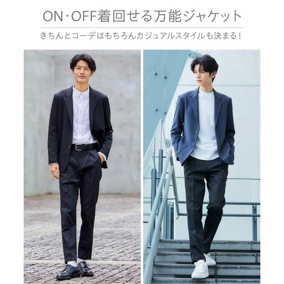 ニッセン（nissen） メンズ カットソー ジャケット 3L以上お腹ゆったり