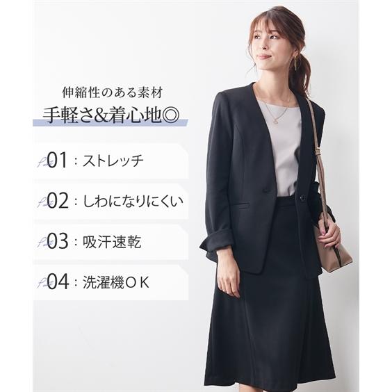 ニューヨーカー 鹿の子織り ジャケット スカート スーツ ニューヨーカー 鹿の子織り ジャケット スカート スーツ