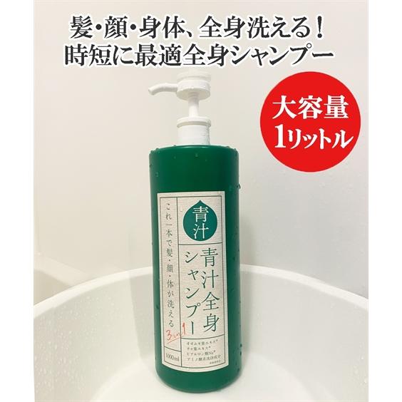 ニッセン（nissen） 3in1 青汁 全身 シャンプー 大容量1L : ニッセン