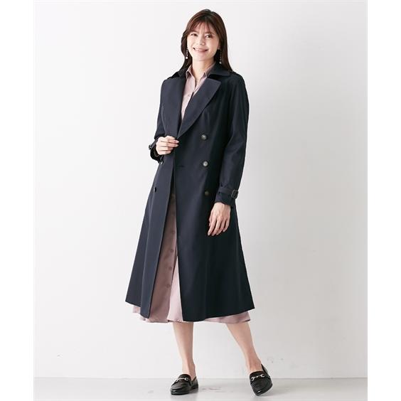 ニッセン コート レディース 大きい胸専用 ロング丈 トレンチ LL ニッセン コート レディース 大きい胸専用 ロング丈 トレンチ LL