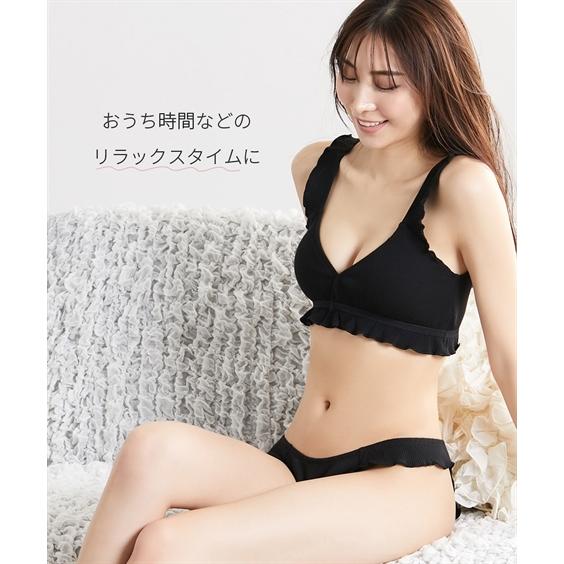 ブラジャー ノンワイヤー 大きいサイズ レディース 浜田翔子コラボ まるでNOブラ カシュクール ハーフトップ 8L/10L ニッセン nissen | ニッセン | 17