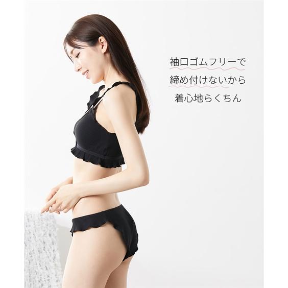 ブラジャー ノンワイヤー 大きいサイズ レディース 浜田翔子コラボ まるでNOブラ カシュクール ハーフトップ 8L/10L ニッセン nissen｜nissenzai｜07