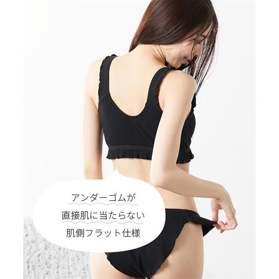 ブラジャー ノンワイヤー 大きいサイズ レディース 浜田翔子コラボ まるでNOブラ カシュクール ハーフトップ 8L/10L ニッセン nissen | ニッセン | 09