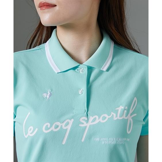 通販サイトです スポーツウェア トップス 大きいサイズ レディース le coq sportif GOLF ルコック ゴルフ QGWVJA03 ベーシックロゴ ポロシャツ 吸汗速乾 ニッセン nissen