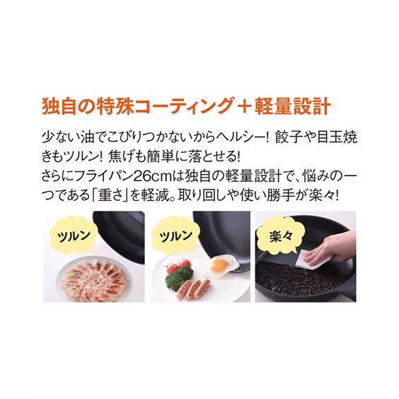 ニッセン（nissen） ベルフィーナ フライパン 5点セット IH用
