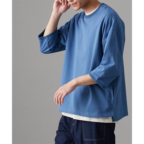 ニッセン（nissen） トレーナー メンズ 両サイドポケット付き 7分袖