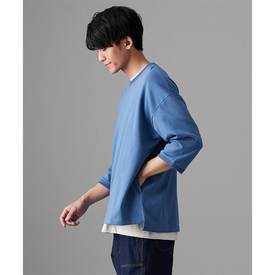 ニッセン（nissen） トレーナー メンズ 両サイドポケット付き 7分袖