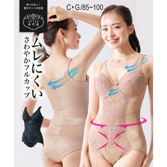 ニッセン（nissen） 大きいサイズ レディース 背中切替パワーネットで