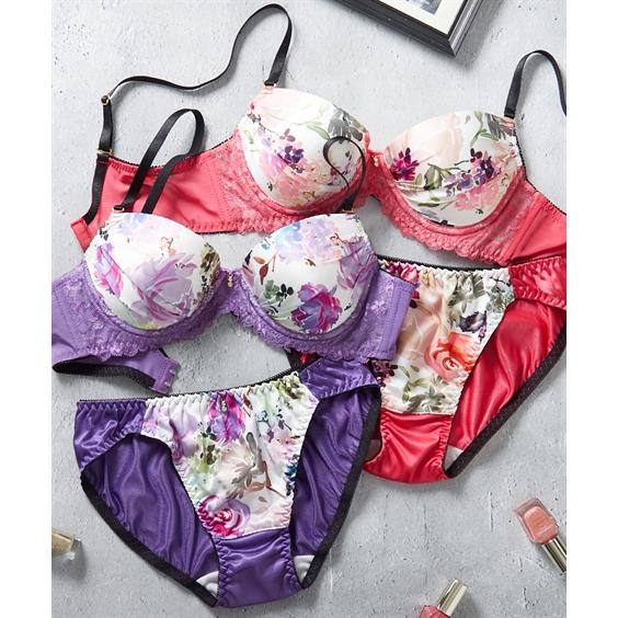 ニッセン ブラジャー ショーツ セット レディース マット サテン ニッセン ブラジャー ショーツ セット レディース マット サテン