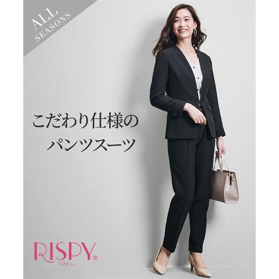 スーツ パンツ 大きいサイズ レディース タテヨコ ストレッチ カラー レス またずれ防止仕様 リスピィシリーズ 黒 4L/5L/6L ニッセン nissen ニッセン（nissen） スーツ パンツ 大きいサイズ レディース タテヨコ