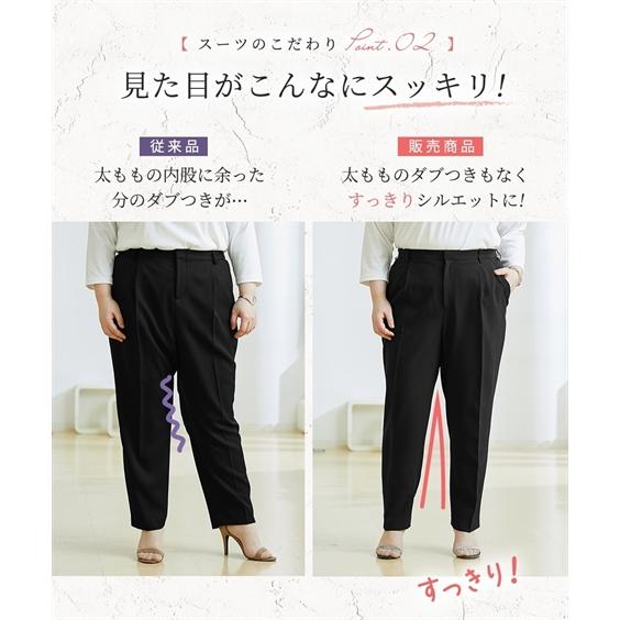 ニッセン（nissen） スーツ パンツ 大きいサイズ レディース タテヨコ