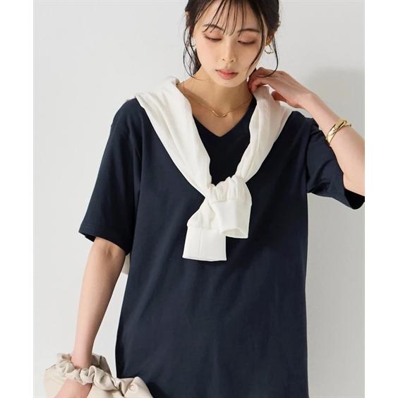 【美品】REISS カットソー XS(日本のS〜Mの方向け) セール】 【洗える】ロゴ刺繍 Tシャツ （カットソー）｜ANY SIS