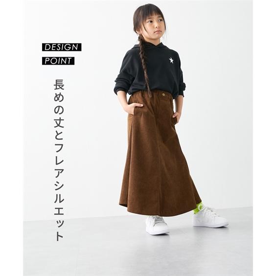 キュロット スカート キッズ 後ろスリットコーデュロイ ロング 女の子 子供服 ジュニア服 身長100/110/120/130cm ニッセン nissen｜nissenzai｜10