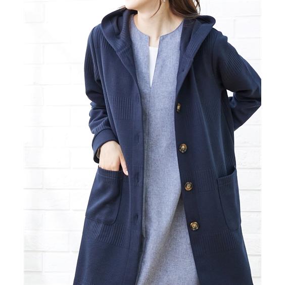 カーディガン 大きいサイズ レディース ボーダージャガード  