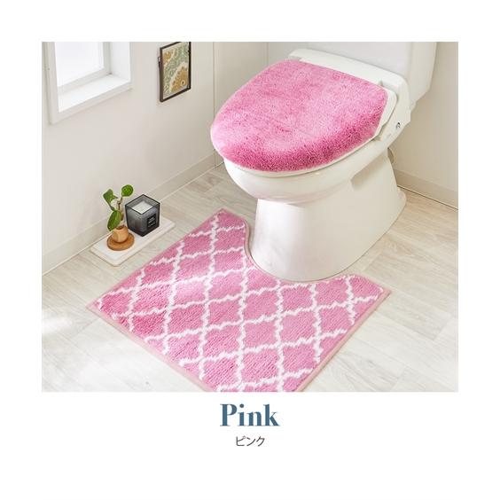 ニッセン（nissen） トイレマットセット ふんわりモロッカン柄