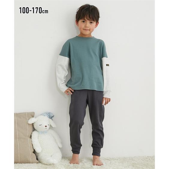 ニッセン（nissen） パジャマ キッズ 袖配色 長袖 ルームウェア 男の子