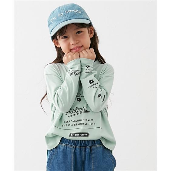 Tシャツ カットソー キッズ 綿100％ ビッグシルエット プリント 女の子 子供服 ジュニア服 身長110/120/130cm ニッセン nissen｜nissenzai｜12