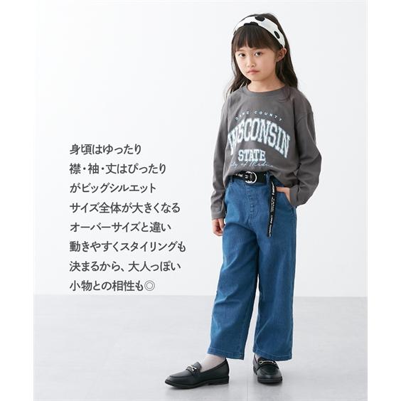 Tシャツ カットソー キッズ 綿100％ ビッグシルエット プリント 女の子 子供服 ジュニア服 身長110/120/130cm ニッセン nissen｜nissenzai｜14