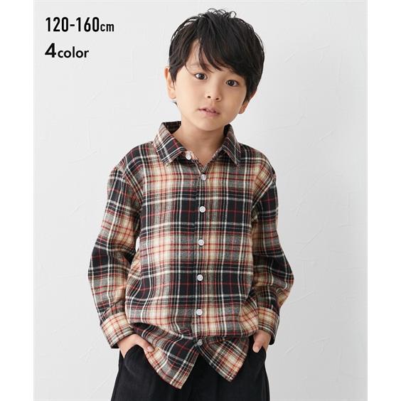 ニッセン キッズ ビッグシルエットフランネル シャツ 子供服 ニッセン キッズ ビッグシルエットフランネル シャツ 子供服