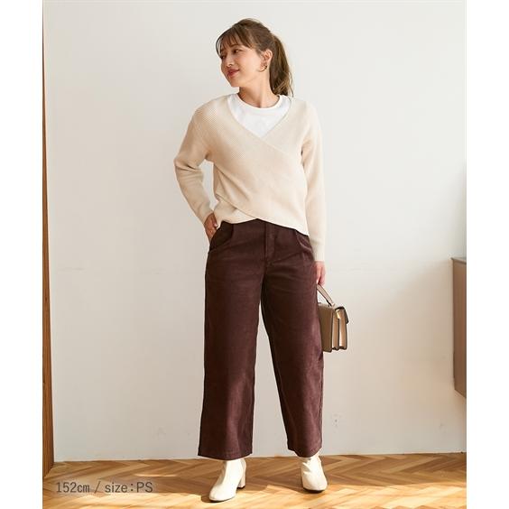 ニッセン パンツ ワイド 小さいサイズ レディース コーデュロイ ニッセン パンツ ワイド 小さいサイズ レディース コーデュロイ