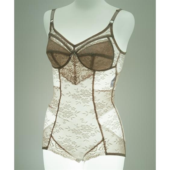 ニッセン（nissen） 大きいサイズ レディース 柄ジャガード ボディー