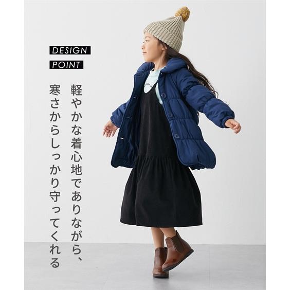 ニッセン（nissen） キッズ あったか中わた リボン デザイン コート