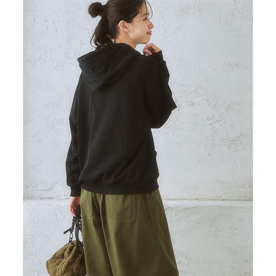 ニッセン（nissen） パーカー レディース moz モズ 裏起毛 冬 S/M/L/LL