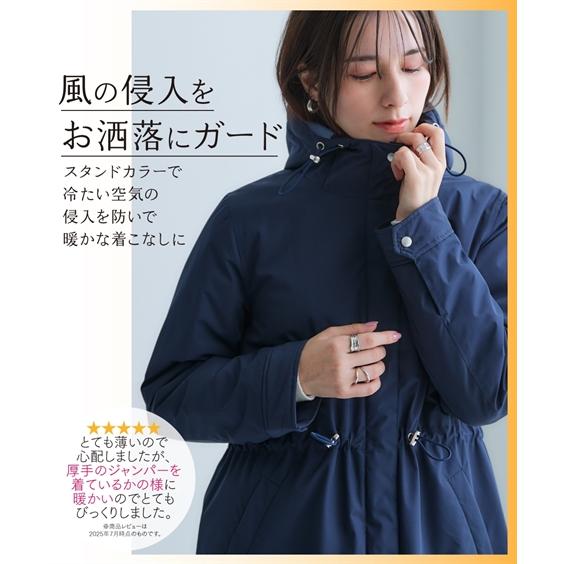 【ノア】ナイロンフードコート S(M相当)撥水コート　アウター オールウェザーレイヤーフード付きコート《ALL WEATHER-tex