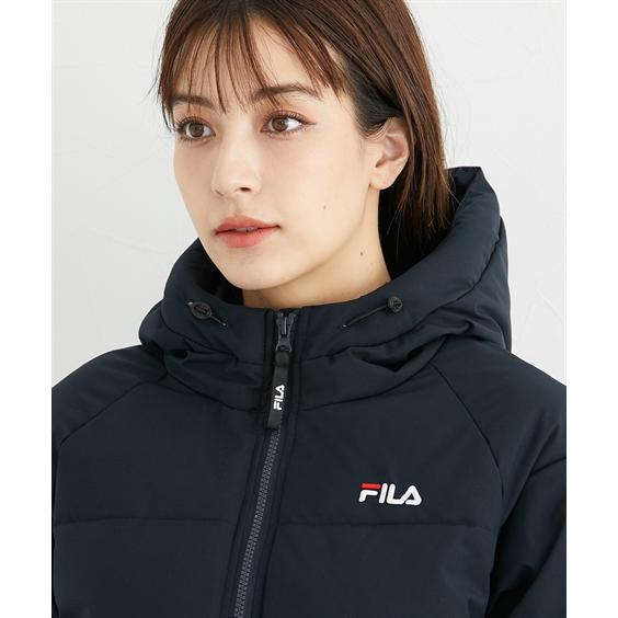 FILA スポーツウェア トールサイズ レディース 高身長 ヒーティング蓄熱アルミ中綿 ジャケット はっ水 蓄熱 UVカット M/L/LL ニッセン nissen｜nissenzai｜20