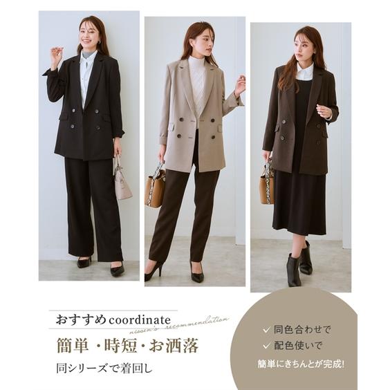 ニッセン（nissen） ジャケット レディース 洗えるウール調 ストレッチ