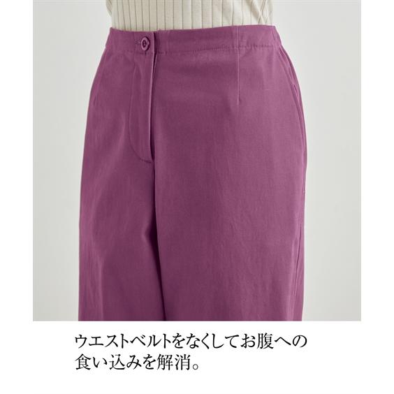 パンツ ワイド 大きいサイズ レディース ゆるスラット ストレッチ セミワイド ゆったり ヒップ OtonaSMILE L/LL/3L/4L/5L ニッセン nissen｜nissenzai｜13