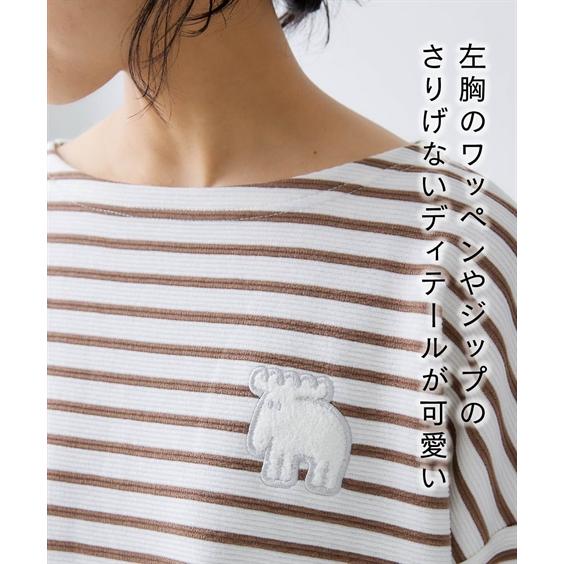 ニッセン（nissen） Tシャツ カットソー レディース moz モズ ワッペン